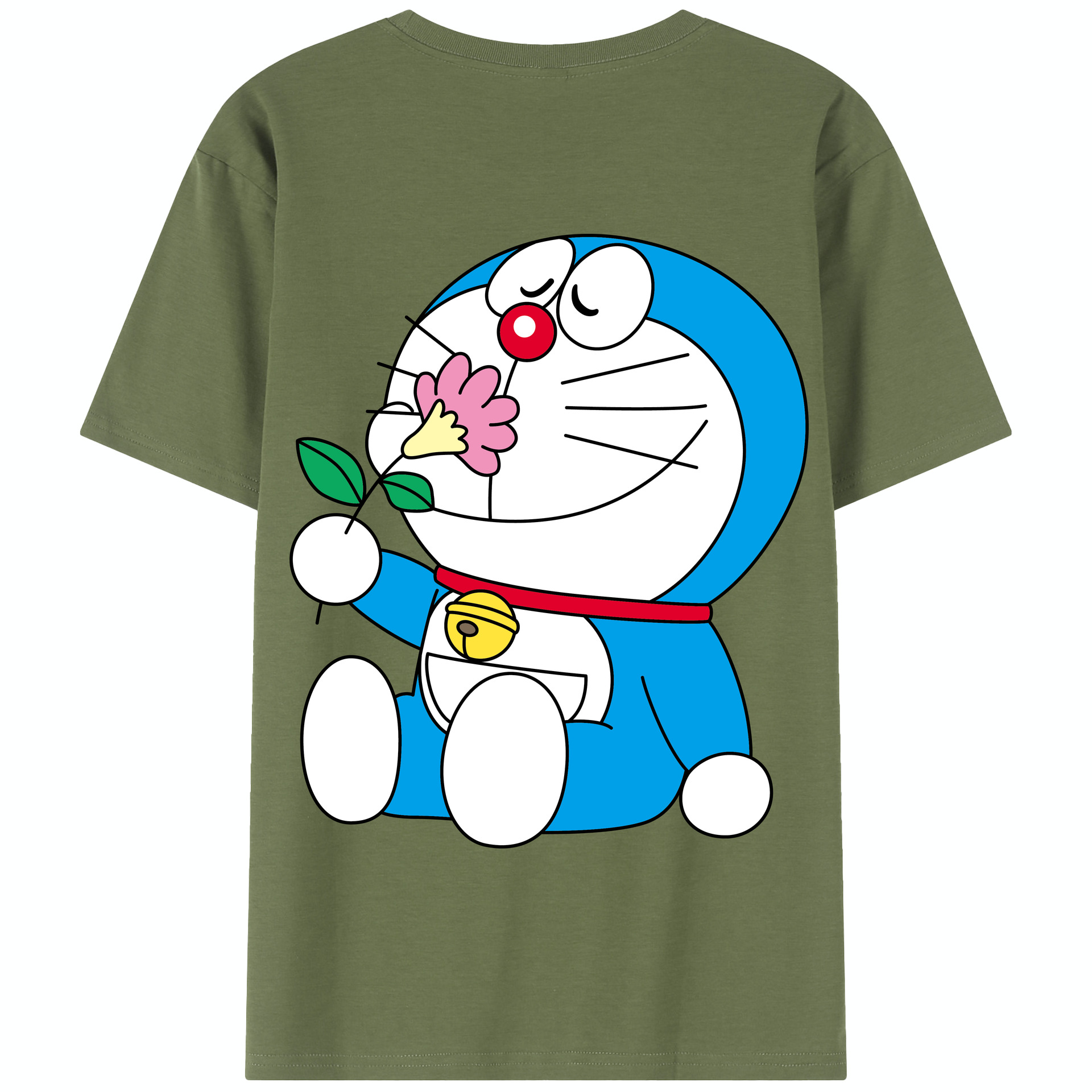 （画像用） ドラえもん Doraemon 綿100％半袖Tシャツ（背面プリント）